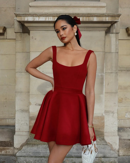 Scarlett Cashmere Dress - Red